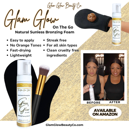 Glam Glow On The Go Self Tanner Bronzing Foam