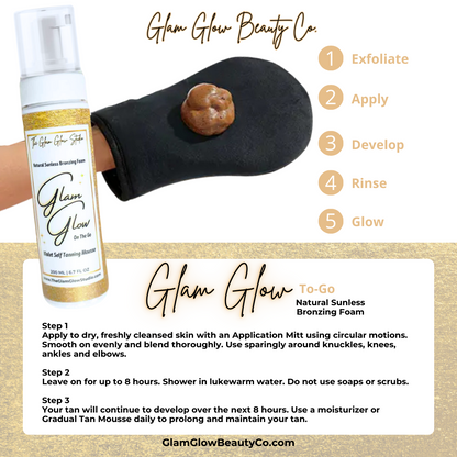 Glam Glow On The Go Self Tanner Bronzing Foam