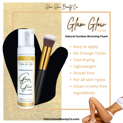 Glam Glow On The Go Self Tanner Bronzing Foam